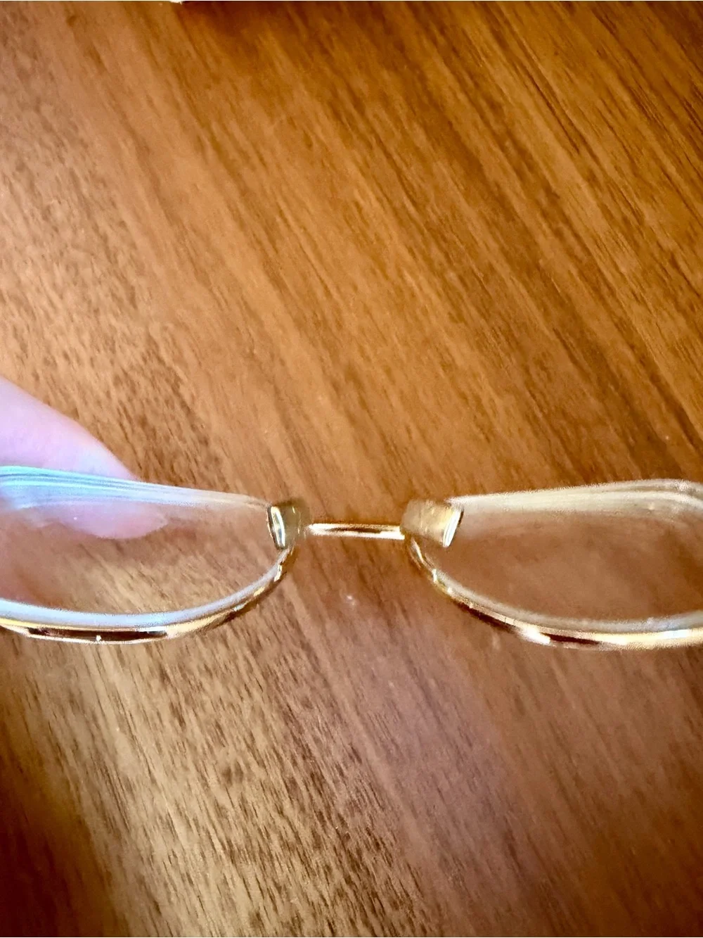 **Kenzo** Gold Frame Eyeglasses with Tortoiseshell Temples